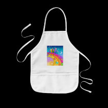 Baby Bib - Retro Pop Art Sixties Sky aprons