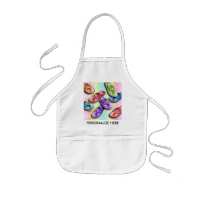 Baby Bibs - FLIP FLOPS Pop Art Apron by PopArtDiva
