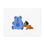 Baby & Big Blue Bear Postcards