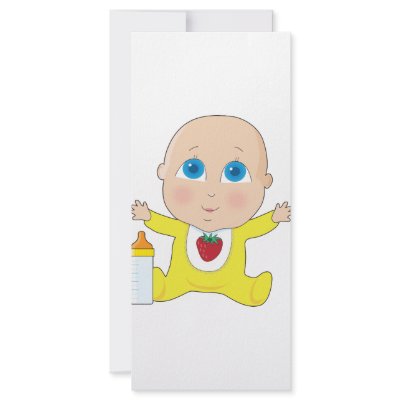 Baby Big Eyes Full Color Rack Card by mariabellimages
