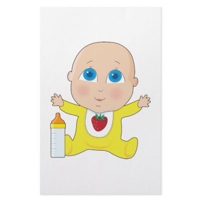 Baby Big Eyes Stationery Design by mariabellimages