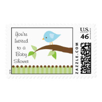 Baby Bird Baby Shower Postage Stamp