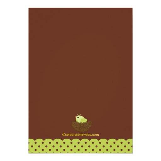 Baby Bird Nest Baby Shower Invitations