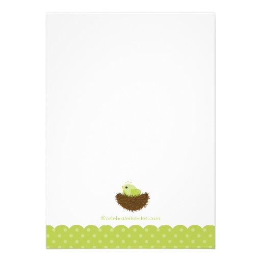 Baby Bird Nest Baby Shower Invitations