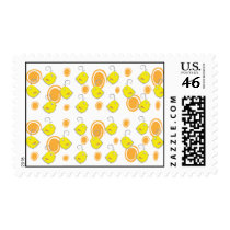 baby bird yellow pattern postage