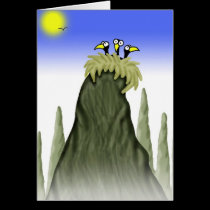Baby Birds in a Nest cards