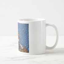 BABY BIRDS IN SNOW mugs