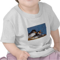 BABY BIRDS IN SNOW t-shirts by joyart BABY BIRDS IN SNOW t-shirts