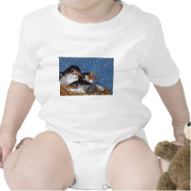 BABY BIRDS IN SNOW t-shirts by joyart BABY BIRDS IN SNOW t-shirts