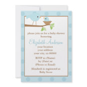 Baby Bird's Nest  Baby Shower Invitations invitation