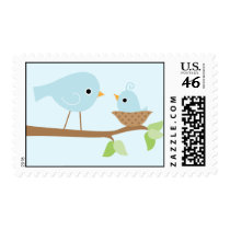Baby Bird's Nest (blue) Stamp