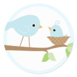 Baby Bird's Nest (blue) Stickers