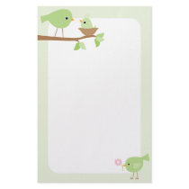 Baby Bird's Nest (pink) Personalized Stationery