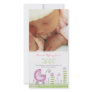 Baby Birth Announcement Custom Made Photo Card