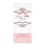 Baby Birth Announcement - French Bow Dot Swirl