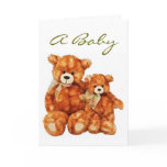 Baby Birth Announcement Template Greeting Cards