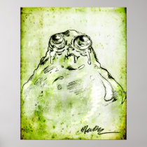 Baby Blob Monster Sketch Poster