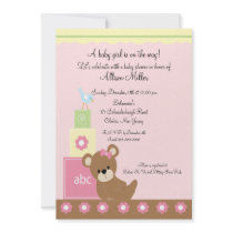 Baby Blocks Baby Girl Shower invitations by celebrateitinvites Baby Blocks Baby Girl Shower invitations