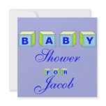 Baby Blocks-boy Custom Invite