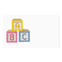 Baby Blocks business cards by bpmcwill Baby Blocks business cards