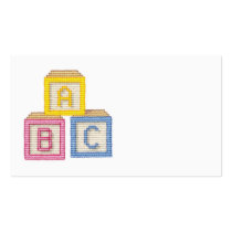 Baby Blocks business cards