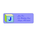 Baby Blocks Custom Return Address Labels