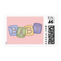 Baby Blocks postage by naturetees Baby Blocks postage
