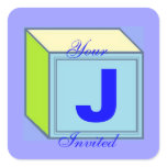 Baby Blocks Square Sticker