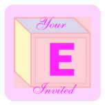 Baby Blocks Square Sticker