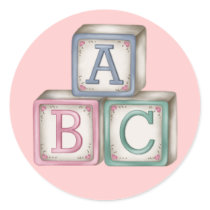 Baby Blocks Stickers by mrssocolov Baby Blocks Stickers