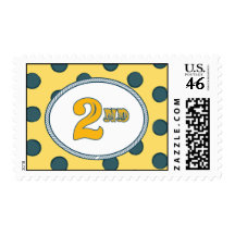 Baby Blue 2nd Postage Stamps