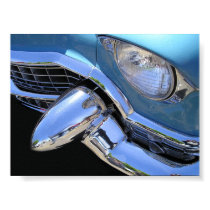 Baby Blue 55 Cadillac posters