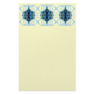 Baby Blue and Creamy Yellow Stationery by GodwinsEnterprises