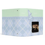 Baby Blue Argyle Heart Swirls-Your Photo Binder