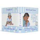 Baby Blue Baby's First Year Keepsake Album Binder