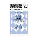 Baby Blue Bear and Blue Tractor Postage stamp