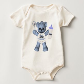 Baby Blue Bear and Blue Tractor T-Shirt shirt