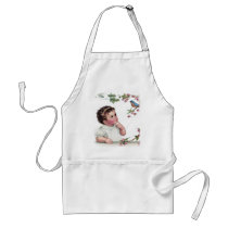 Baby Blue Bird aprons