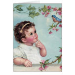 Baby Blue Bird Greeting Cards