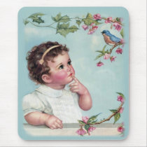 Baby Blue Bird mousepads by Memory_Lane Baby Blue Bird mousepads
