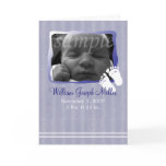 Baby Blue Birth Announcement  - Customize cards