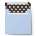 Baby Blue Brown Baby Boy Shower Envelope