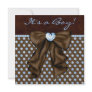 Baby Blue Brown Baby Boy Shower Personalized Invitations Baby Blue Brown Baby Boy Shower Personalized Invitations