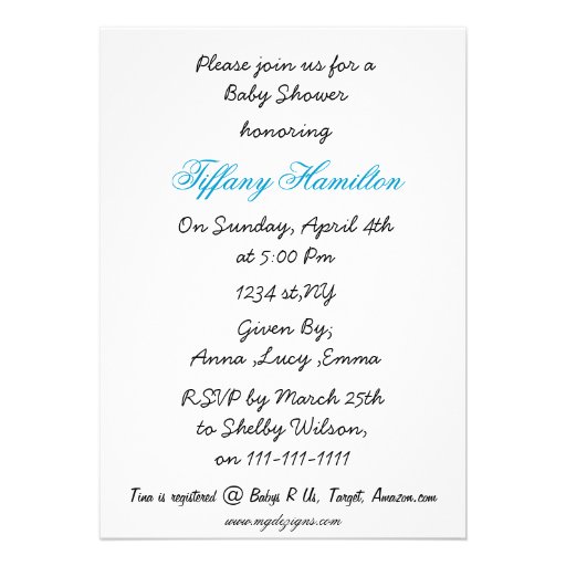 baby blue cowboy boots western mommy baby shower personalized announcements