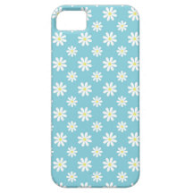Baby Blue Daisies Floral Pattern iPhone 5 Case