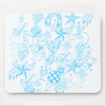 Baby Blue Doodle Mousepad