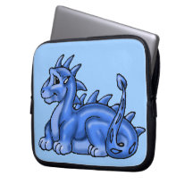 Baby Blue Dragon Laptop Computer Sleeves