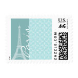 Baby Blue Eiffel Tower; Paris Postage