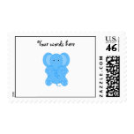 Baby blue elephant stamps