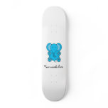 Baby blue elephant skateboard decks